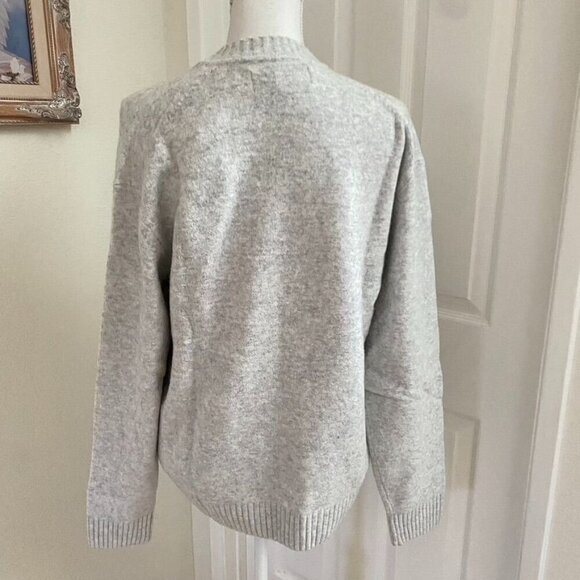 Abercrombie & Fitch Unisex Soft AF Holiday Sweater Size Large Bronco Pine Trees - Picture 7 of 13